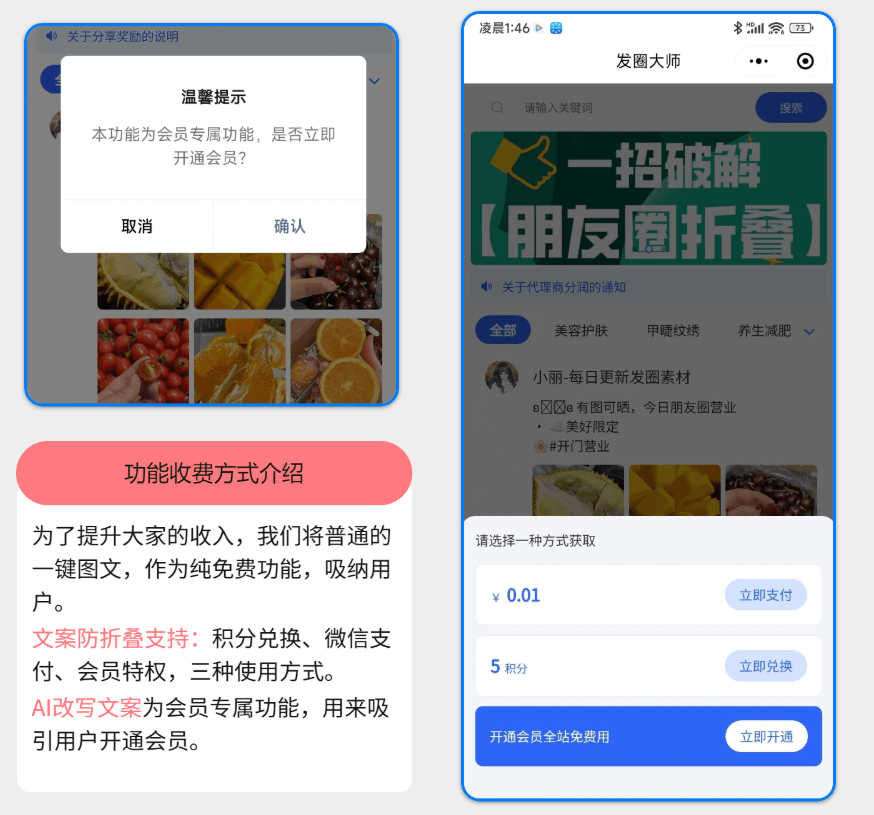 图片[3]-发圈大师【年更新服务费300元】-聚粉大师应用商城 - 小程序开发 | SaaS微营销系统 | 私域变现工具